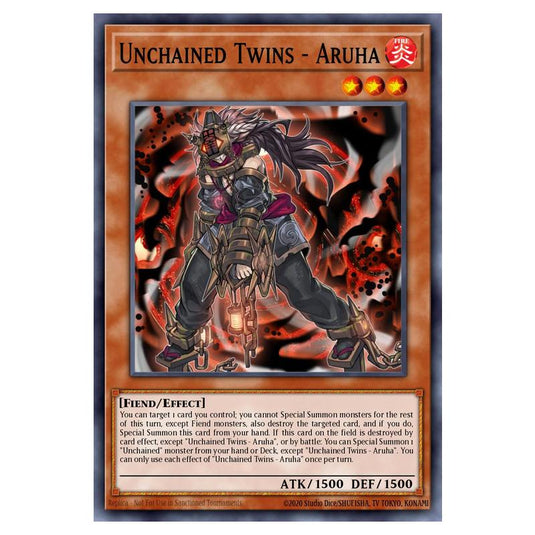 Yu-Gi-Oh! - OTS Tournament Pack 24 - Unchained Twins - Aruha (Super Rare) OP24-EN005