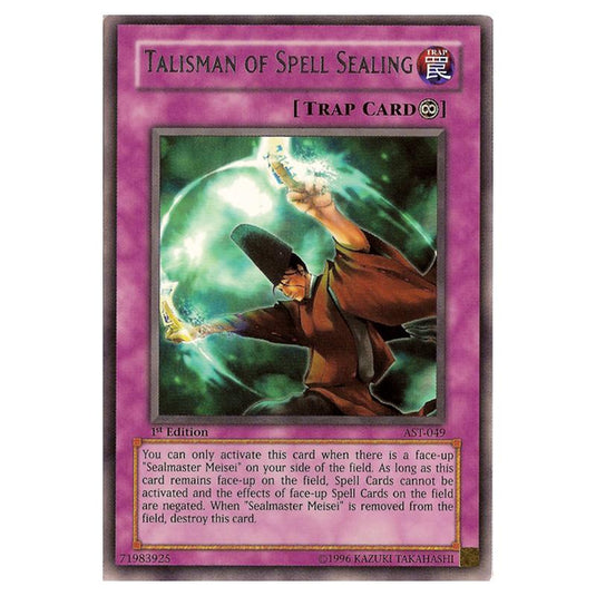 Yu-Gi-Oh! - Ancient Sanctuary - Talisman of Spell Sealing (Rare) AST-049