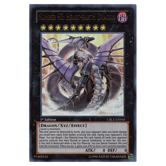 Yu-Gi-Oh! - Cosmo Blazer - Number 92: Heart-eartH Dragon (Ultra Rare) CBLZ-EN045