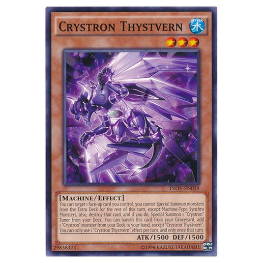 Yu-Gi-Oh! - Invasion - Vengeance - Crystron Thystvern (Common) INOV-EN019