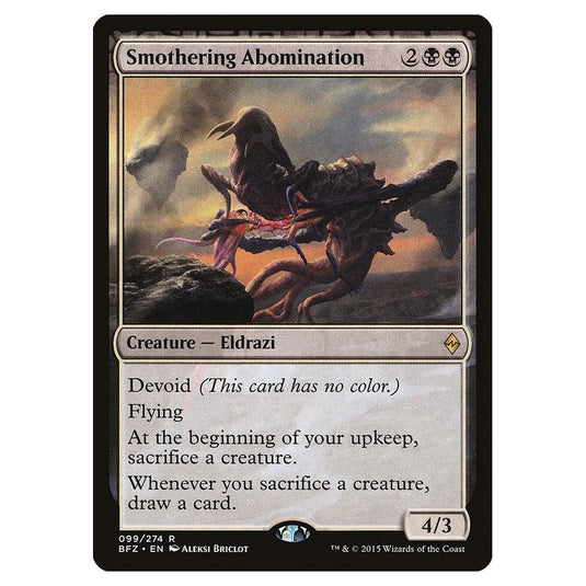 Magic The Gathering - Battle For Zendikar - Smothering Abomination - 99/274