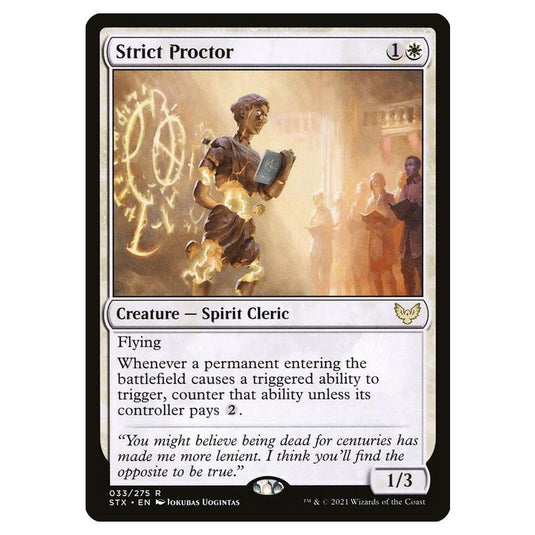 Magic The Gathering - Strixhaven: School Of Mages - Strict Proctor - 33/275 (Foil)
