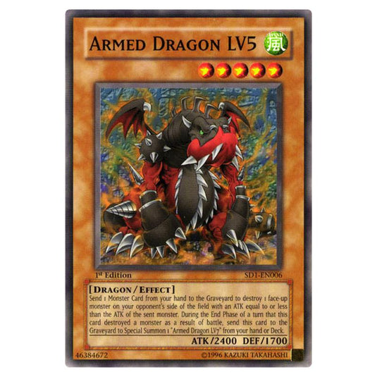 Yu-Gi-Oh! - Structure Deck - Dragon\\'s Roar - Armed Dragon LV5 (Common) SD1-EN006