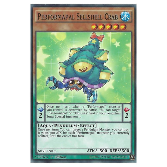Yu-Gi-Oh! - Shining Victories - Performapal Sellshell Crab (Common) SHVI-EN002
