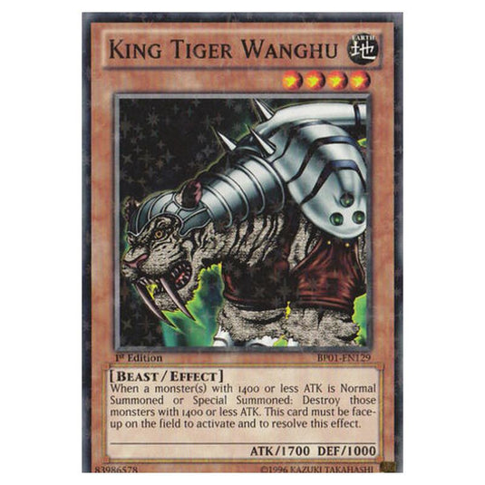Yu-Gi-Oh! - Battle Pack - Epic Dawn - King Tiger Wanghu (Starfoil Rare) BP01-EN129