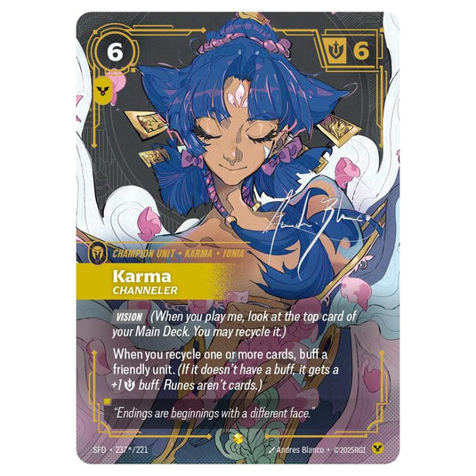 Riftbound: League of Legends TCG - Spiritforged - Karma - Channeler - 237s/221