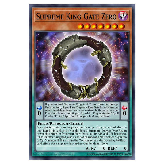 Yu-Gi-Oh! - OTS Tournament Pack 23 - Supreme King Gate Zero (Common) OP23-EN016