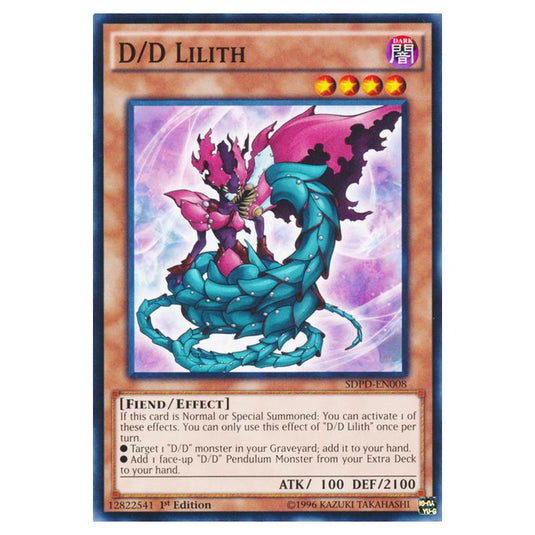 Yu-Gi-Oh! - Pendulum Domination Structure Deck - D/D Lilith (Common) SDPD-EN008