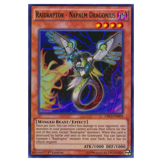 Yu-Gi-Oh! - Dragons of Legend - Unleashed - Raidraptor - Napalm Dragonius (Ultra Rare) DRL3-EN004
