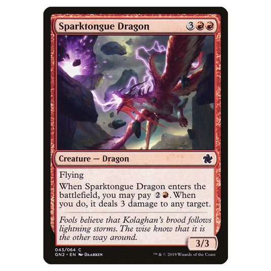 Magic The Gathering - Game Night 2019 - Sparktongue Dragon - 43