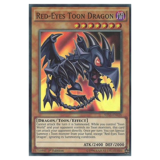 Yu-Gi-Oh! - Shining Victories - Red-Eyes Toon Dragon (Super Rare) SHVI-EN036
