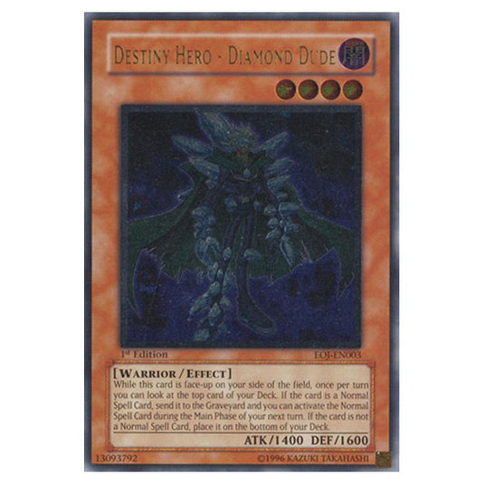 Yu-Gi-Oh! - Enemy of Justice - Destiny HERO - Diamond Dude (Ultimate Rare) EOJ-EN003
