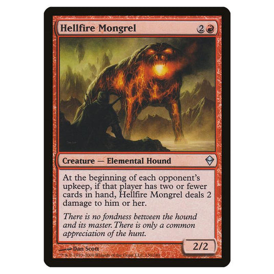 Magic The Gathering - Zendikar - Hellfire Mongrel - 130/249