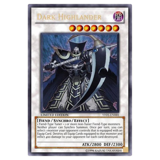 Yu-Gi-Oh! - Yu-Gi-Oh! 5D's Volume 1 promotional card - Dark Highlander (Ultra Rare) YF01-EN001