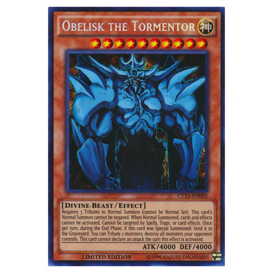 Yu-Gi-Oh! - 2016 Mega-Tins - Obelisk the Tormentor (Secret Rare) CT13-EN002