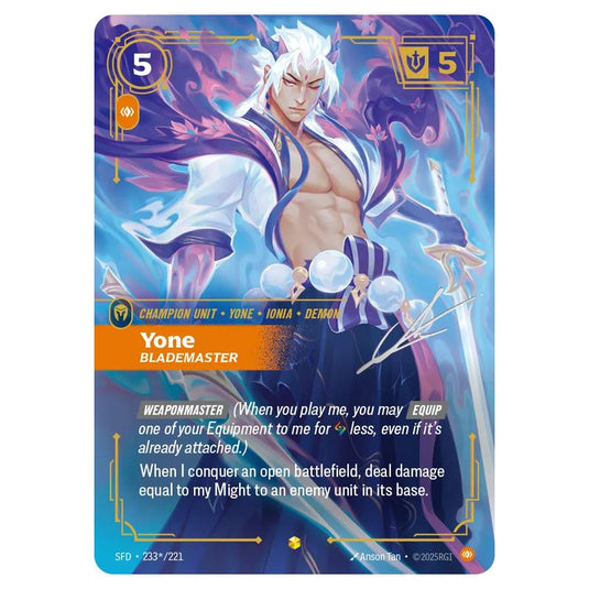 Riftbound: League of Legends TCG - Spiritforged - Yone - Blademaster - 233s/221