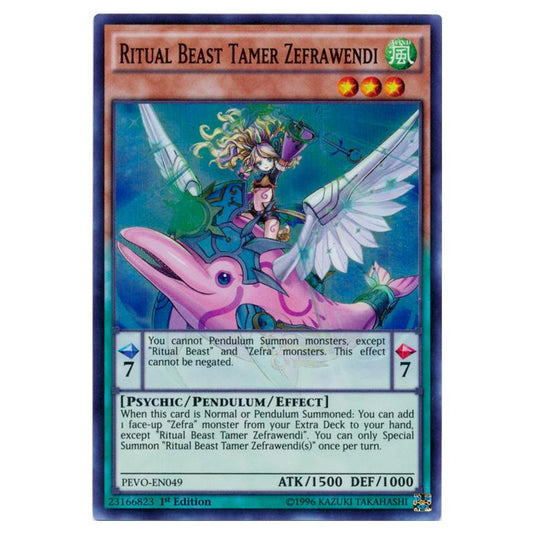 Yu-Gi-Oh! - Pendulum Evolution - Ritual Beast Tamer Zefrawendi (Super Rare) PEVO-EN049