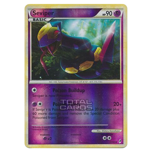 Pokemon - Call of Legends - (Reverse Holo) - Seviper 51/95