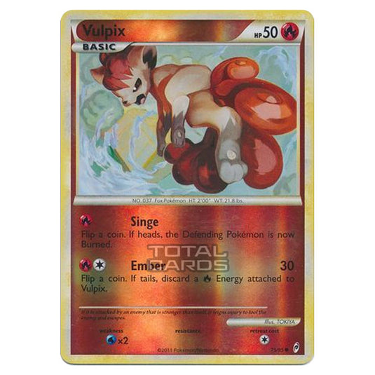 Pokemon - Call of Legends - (Reverse Holo) - Vulpix 75/95