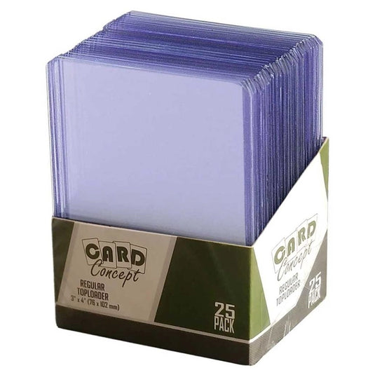 Card Concept - Regular Toploaders (25) 3" X 4"