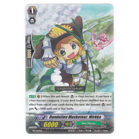 Cardfight!! Vanguard Promo Card PR-0150 - Dandelion Musketeer, Mirkka