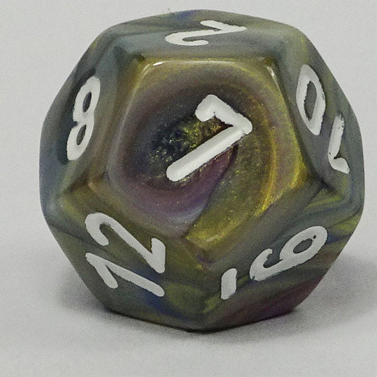 Chessex - Signature 16mm D12 - Festive - Carousel with White