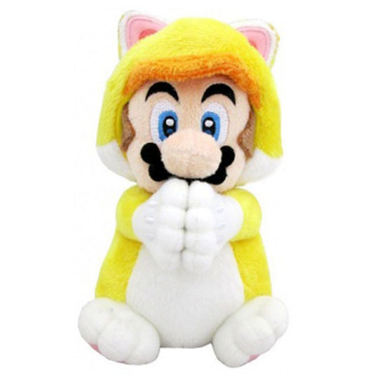 Super Mario Bros. - Plush Figure - Cat Mario Plush - Magnetic Hands - 19cm