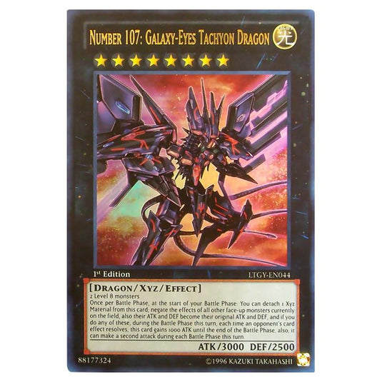 Yu-Gi-Oh! - Lord of the Tachyon Galaxy - Number 107: Galaxy-Eyes Tachyon Dragon (Ultra Rare) LTGY-EN044