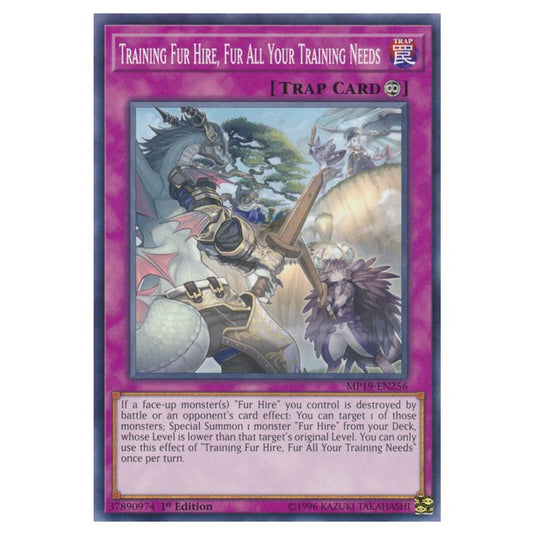 Yu-Gi-Oh! - 2019 Gold Sarcophagus Tin Mega Pack - Training Fur Hire, Fur All Your Training Needs (Common) MP19-EN256