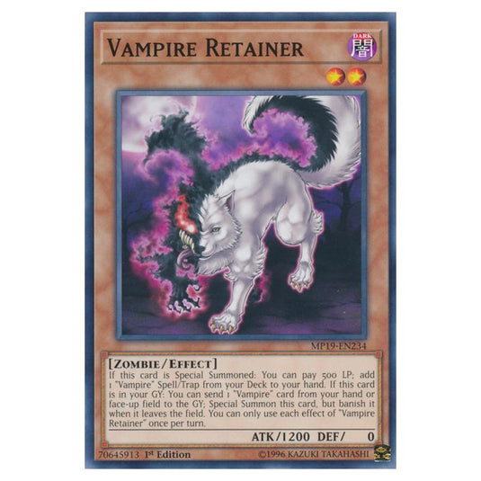 Yu-Gi-Oh! - 2019 Gold Sarcophagus Tin Mega Pack - Vampire Retainer (Common) MP19-EN234