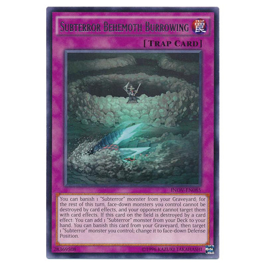 Yu-Gi-Oh! - Invasion - Vengeance - Subterror Behemoth Burrowing (Rare) INOV-EN085