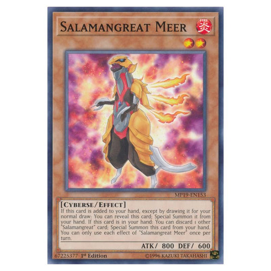Yu-Gi-Oh! - 2019 Gold Sarcophagus Tin Mega Pack - Salamangreat Meer (Common) MP19-EN153
