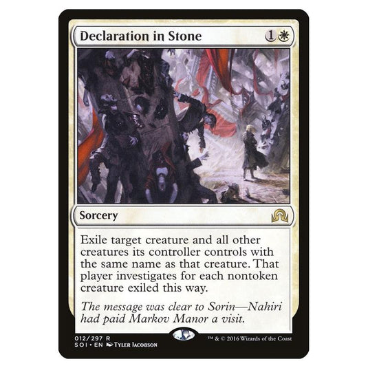 Magic the Gathering - Shadows over Innistrad - Declaration in Stone - 12/297
