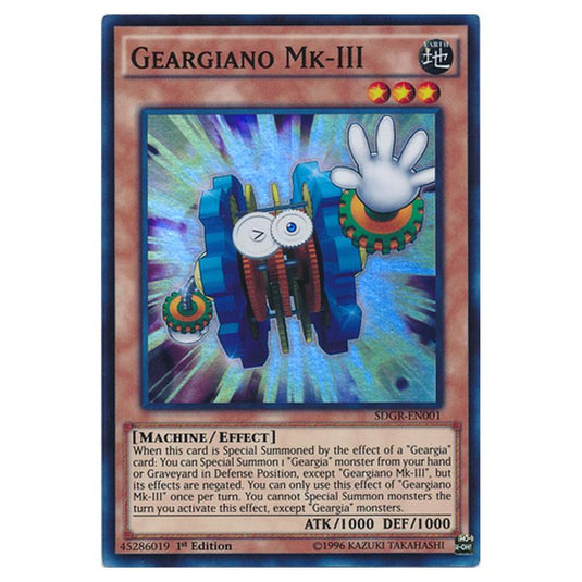 Yu-Gi-Oh! - Geargia Rampage Structure Deck - Geargiano Mk-III (Super Rare) SDGR-EN001