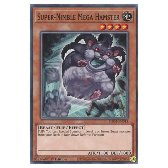 Yu-Gi-Oh! - Egyptian God Deck - Obelisk the Tormentor - Super-Nimble Mega Hamster (Common) EGO1-EN011