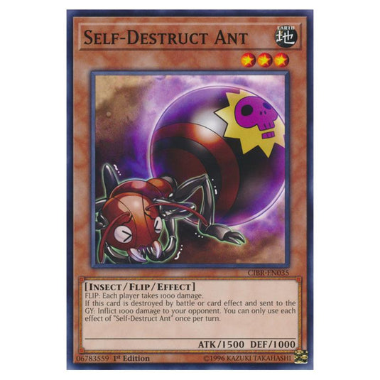 Yu-Gi-Oh! - Circuit Break - Self-Destruct Ant (Common) CIBR-EN035