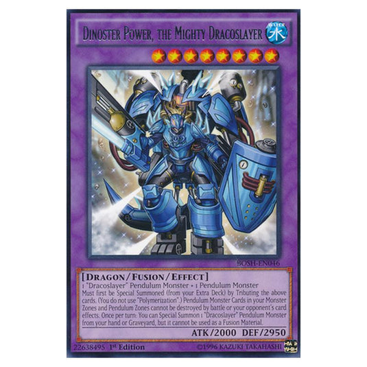 Yu-Gi-Oh! - Breakers of Shadow - Dinoster Power, the Mighty Dracoslayer (Rare) BOSH-EN046