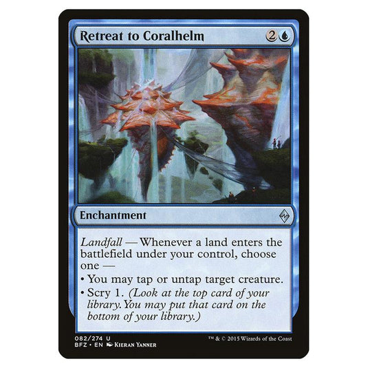 Magic The Gathering - Battle For Zendikar - Retreat To Coralhelm - 82/274 (Foil)