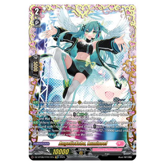 AngelicEcho, Luminoel DZ-BT08/FFR17EN card from the Cardfight!! Vanguard set Knights 0f Rebirth