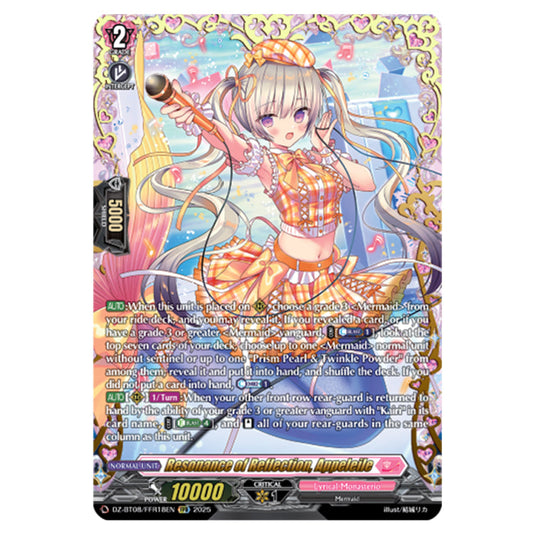 Resonance of Reflection, Appeler DZ-BT08/FFR18EN card from the Cardfight!! Vanguard set Knights 0f Rebirth