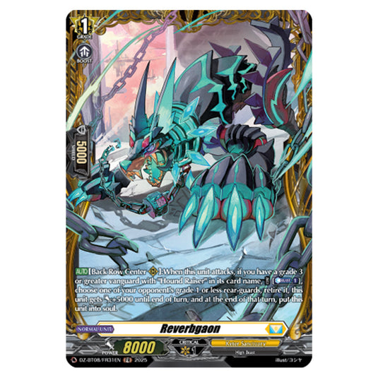Reverbgaon DZ-BT08/FR31EN card from the Cardfight!! Vanguard set Knights 0f Rebirth
