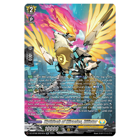 Mythisch of Miracles, Rifistor DZ-BT08/SR24EN card from the Cardfight!! Vanguard set Knights 0f Rebirth