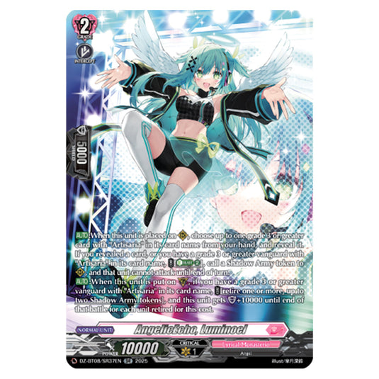 AngelicEcho, Luminoel DZ-BT08/SR37EN card from the Cardfight!! Vanguard set Knights 0f Rebirth