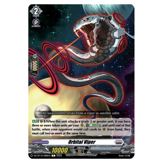 Orbital Viper DZ-BT10/088EN card from the Cardfight!! Vanguard set Dragonsoul Resonance