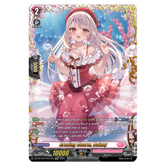 Grazing Charm, Dainty DZ-BT10/FFR17EN card from the Cardfight!! Vanguard set Dragonsoul Resonance
