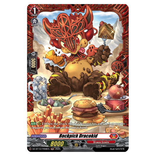 Rockpick Dracokid DZ-BT10/FR08EN card from the Cardfight!! Vanguard set Dragonsoul Resonance