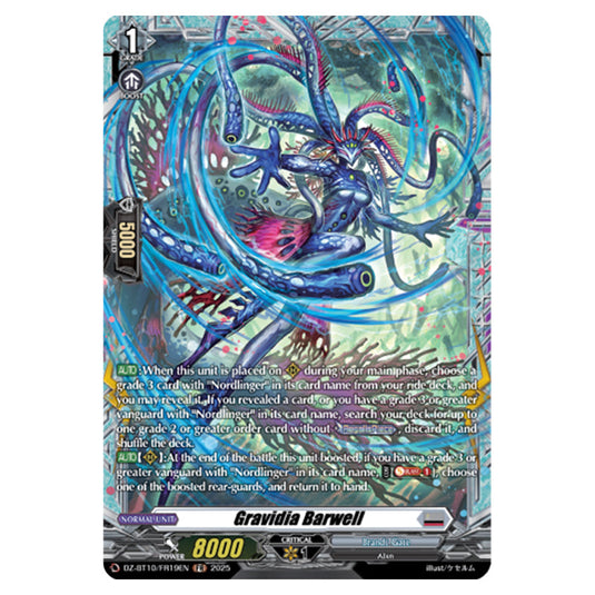 Gravidia Barwell DZ-BT10/FR19EN card from the Cardfight!! Vanguard set Dragonsoul Resonance