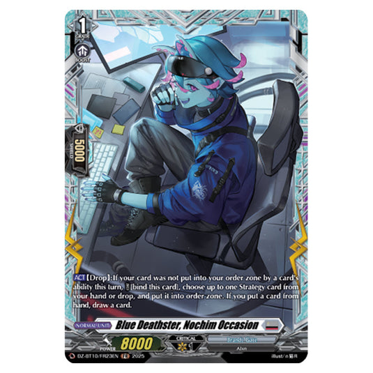 Blue Deathster, Nochim Occasion DZ-BT10/FR23EN card from the Cardfight!! Vanguard set Dragonsoul Resonance