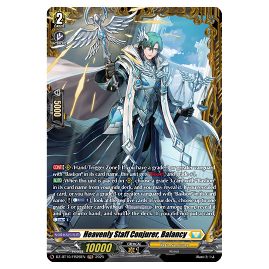 Heavenly Staff Conjurer, Balancy DZ-BT10/FR26EN card from the Cardfight!! Vanguard set Dragonsoul Resonance