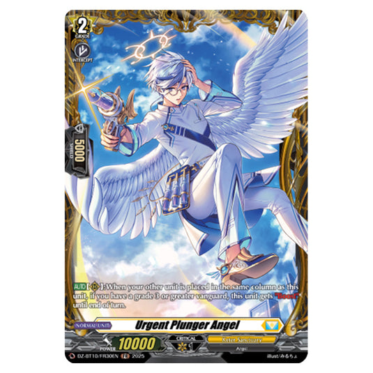 Urgent Plunger Angel DZ-BT10/FR30EN card from the Cardfight!! Vanguard set Dragonsoul Resonance